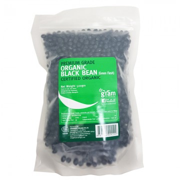 Dr Gram Black Beans (Green Flesh, Certified Organic)
